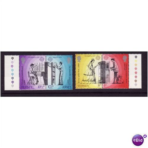 JERSEY 1979 EUROPA SET 4 VALS U/M MINT