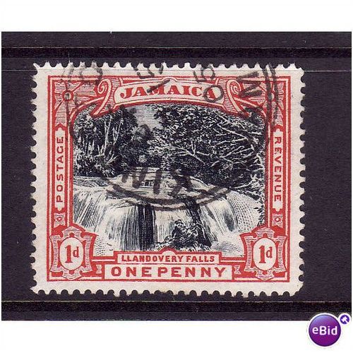 JAMAICA 1900 SG 31 1d RED WATER FALLS FINE USED