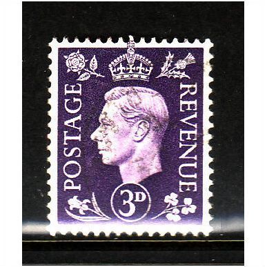GREAT BRITAIN 1937 SG467 3d VIOLET FINE USED #3