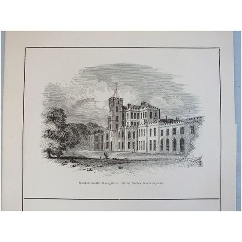 Inverness & Gordon Castle Morayshire - Antique Scottish Print, Circa 1880s