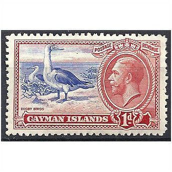 Cayman Islands 1935 SG98 1d Ultramarine & Scarlet Mounted Mint ..