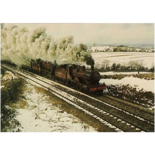 Railway Postcard LMS Midland Compound 1000 Jubilee 5690 Leander Loco S&C 1983