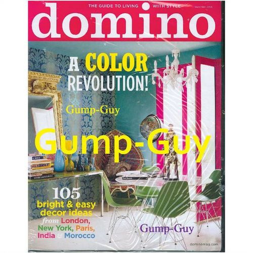 DOMINO magazine 2008 Colour +BONUS supplement FASHION ROCKS new in wrapper