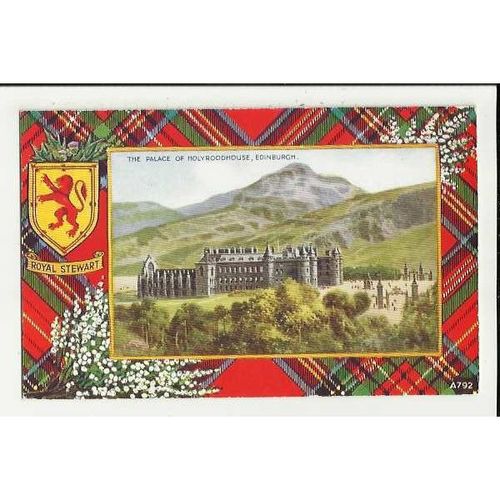A792 EDINBURGH Palace Of Holyroodhouse Valentine "Art Colour" Postcard