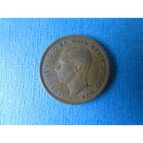 1946 GEORGE VI HALFPENNY. AAK