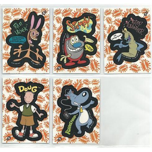 NICKTOONS ' STICKERS ' 11 card sub-set ( 1993 )