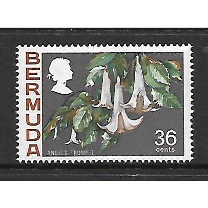 BERMUDA 1975 FLOWERS 36c ANGELS TRUMPET SG 262 M /MINT#2