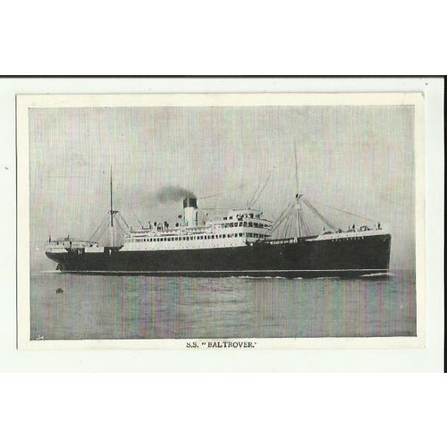 United Baltic Corporation SS BALTROVER Company Postcard