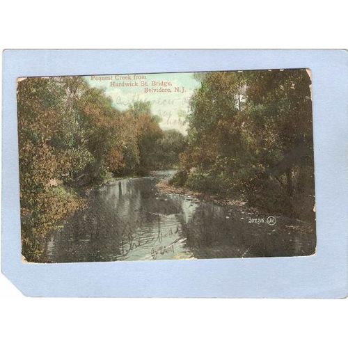 New Jersey Belvidere Pequest Creek From Hardwick St Bridge~2834