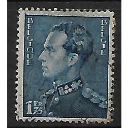 BELGIUM 1936 KING LEOPOLD III 1F.75 BLUE SG 761 FINE USED