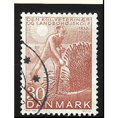 Denmark Stamp Scott #365, Used