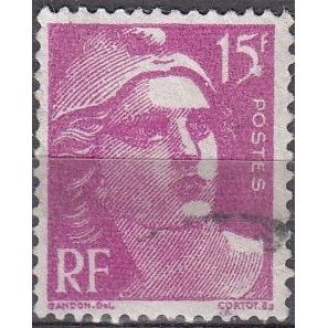 France 1945 Michel 697 O Cote (2008) 3.50 Euro Marianne de Gandon Cachet rond