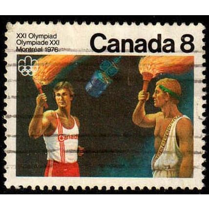Canada 1976 Sport Olympic Games 8c Used Stamp.