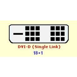 DVI-D Digital Video Cable Assembly 68509J0004A Male to Male 2m 18+1 Pins Unused