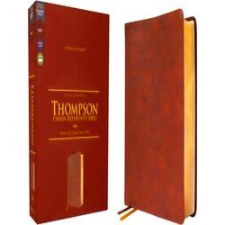 Nkjv, Thompson Chain-Reference Bible, Leathersoft, Brown, Red Letter, Comfort Pr