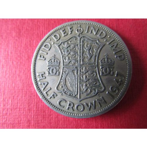 1947 GEORGE VI HALFCROWN FREE POST. (ed) a. AAB