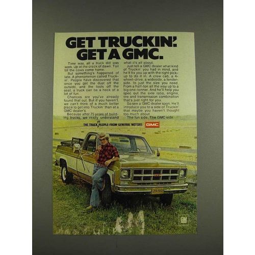 1976 GMC Pickup Truck Ad - Get Truckin'