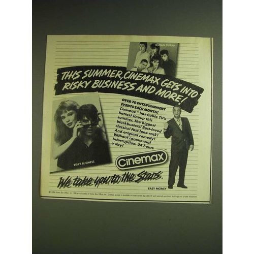 1984 Cinemax TV Ad - Duran Duran, Risky Business and Easy Money - This summer