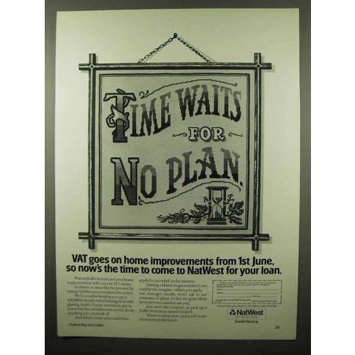 1984 NatWest Bank Ad - Time Waits For No Plan