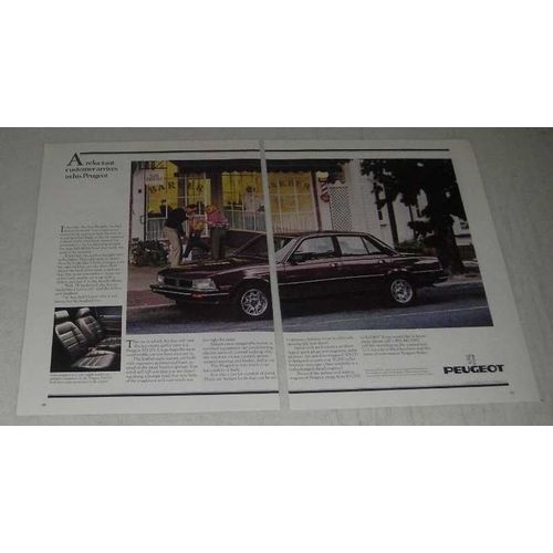 1984 Peugeot 505 STI Ad - A Reluctant Customer