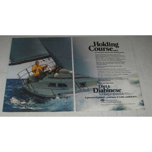 1984 Pfizer Diabinese Ad - Holding course