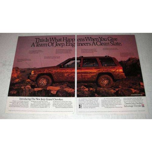 1992 Jeep Grand Cherokee Limited Ad - A Clean Slate