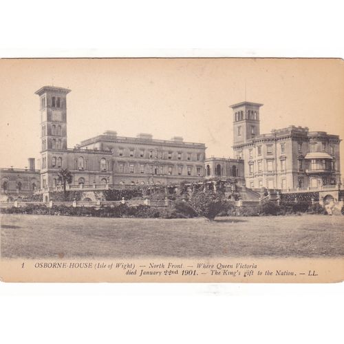 Osborne House North Front LL1 Isle of Wight Postcard (IOW76454)