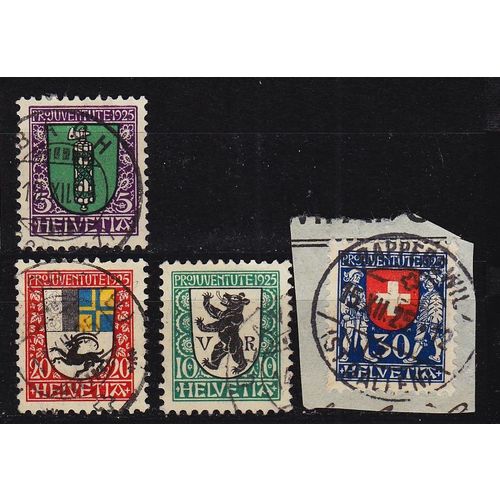 SCHWEIZ SWITZERLAND [1925] MiNr 0214-17 ( O/used ) [01] Pro Juventute