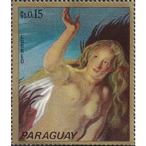 PARAGUAY, Jacob Jordaens, gold edge 1973, 0.15 G