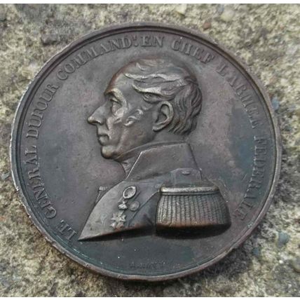 Swiss 1847 Civil War Commemorative Bronze Medal General Dufour Switzerland