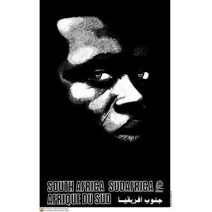 Political POSTER.Set of 5.Africa Solidarity Propaganda.Apartheid graphic art