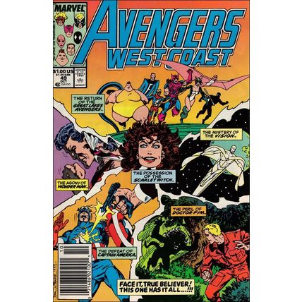Avengers West Coast (1989) #49 Marvel Comics White VISION Scarlet Witch TIGRA
