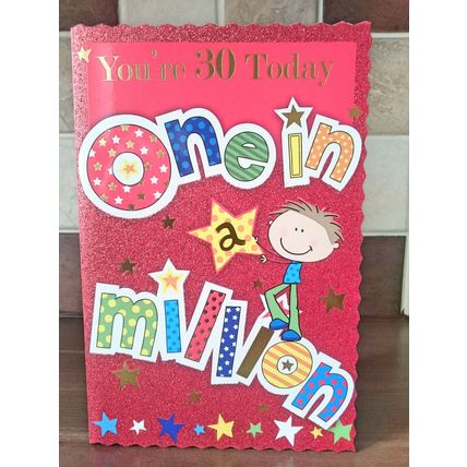 30th birthday card - You're 30 Today