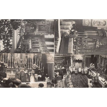 Munchen German Church Service Ceremony 4x Real Photo Religious Postcard s