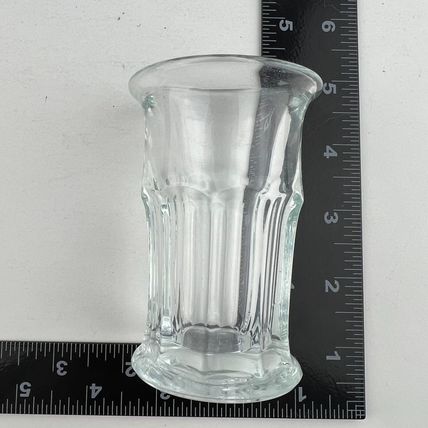 Mini Libbey Heavy Fluted Tumbler Ice Cream Float Soda Drinking Glass VINTAGE
