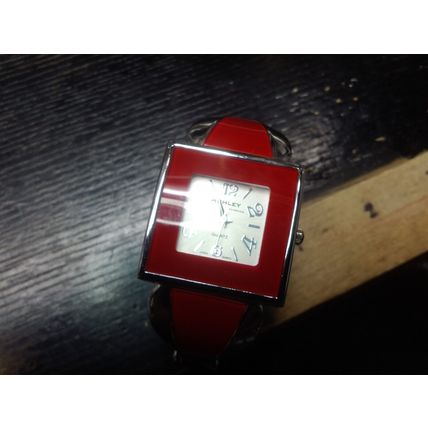 Ashley Princess Silver Tone Cuff Bracelet Quartz Analog Ladies Watch