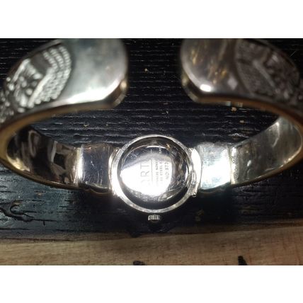 Elegant Ortz No. 8734 Silver Tone Watch