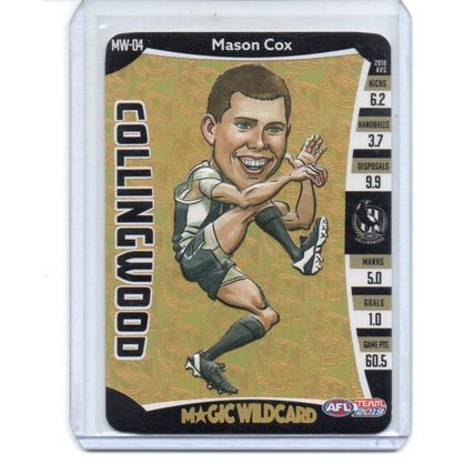AFL 2019 Teamcoach/Magic Wildcard- MW04 Mason Cox/ Collingwood