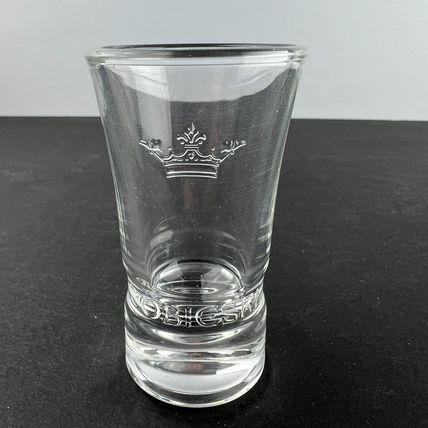 Sobieski Polish Vodka Embossed Logo Shot Glass Barware