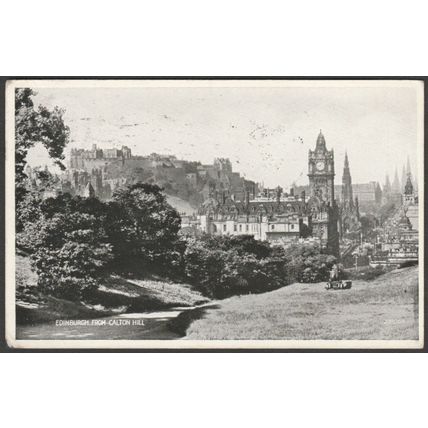 Edinburgh From Calton Hill, 1941 - Valentine's Postcard