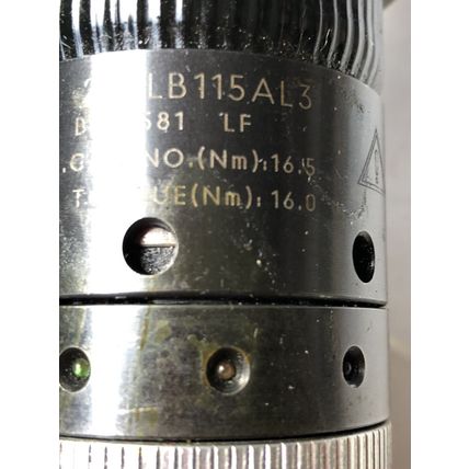 NEW GARDNER-DENVER 26BLB115AL3 ELECTRIC NUTRUNNER,B527581 3/8" DRIVE, RPM 815,AQ