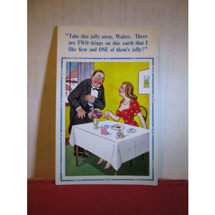 SAUCY SEASIDE POSTCARD unused. D. Constance Ltd. no 1811 humour Donald McGill =