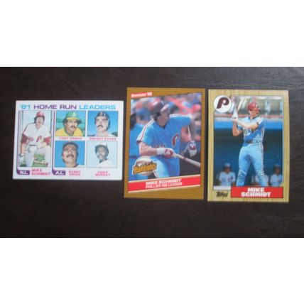 Mike Schmidt Lot of 3 Baseball Cards (See Pictures and Descriptions Below)