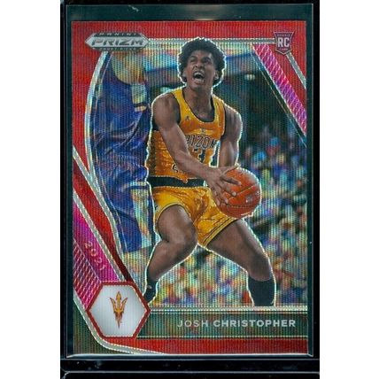 2021-22 Panini Prizm Draft Picks Prizms Ruby Wave #22 Josh Christopher