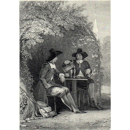 FAREWELL 1832 James Tibbits Willmore - John Absolon ANTIQUE ENGRAVING