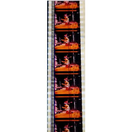 Jimi Hendrex. Pk MTP - b037k . 1 STRIP OF 5 - 35MM FILM CELLS. A very rare strip