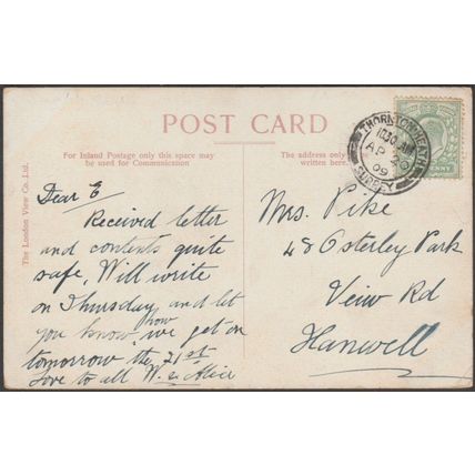 Duppas Hill, Waddon, Surrey, 1909 - London View Co Postcard