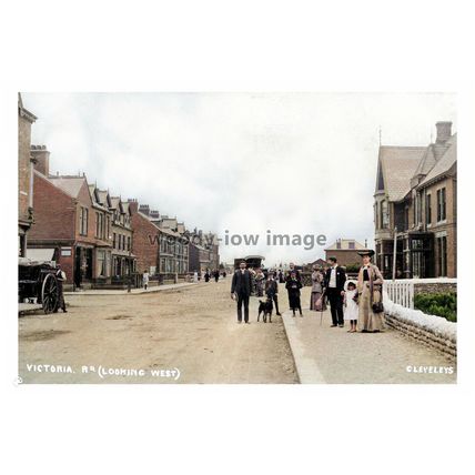 ptc0956 - Cleveleys , Victoria Road Looking West , Lancashire - print 6x4
