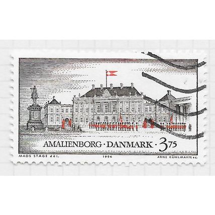 DENMARK DANMARK 1994 DANISH CASTLES AMALIENBORG 3.75Kr