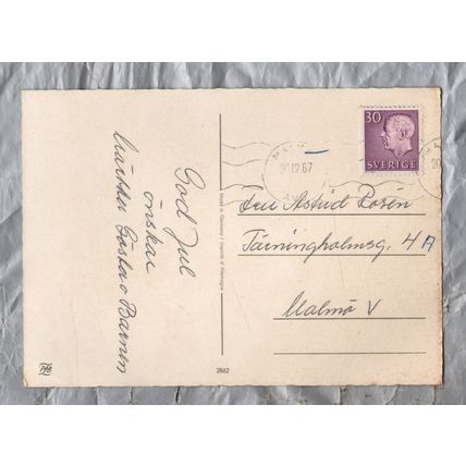 Sweden - Postally Used - Malmo 20th December 1967 Postmark
